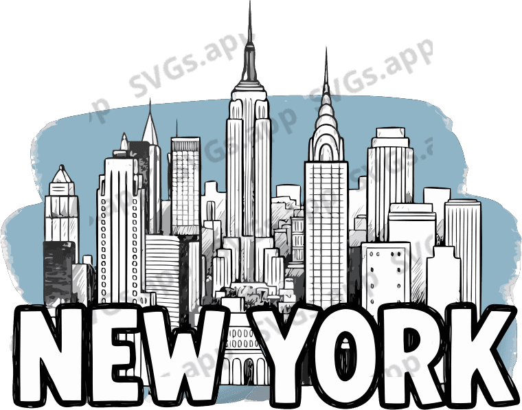 Creste graphic like urban style metropolitan like new york style use word New York - Free AI SVG Vector Illustration