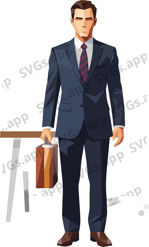 a man in the office - Free AI SVG Vector Illustration