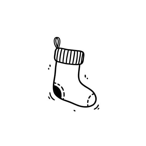 Christmas stocking hanging (2)