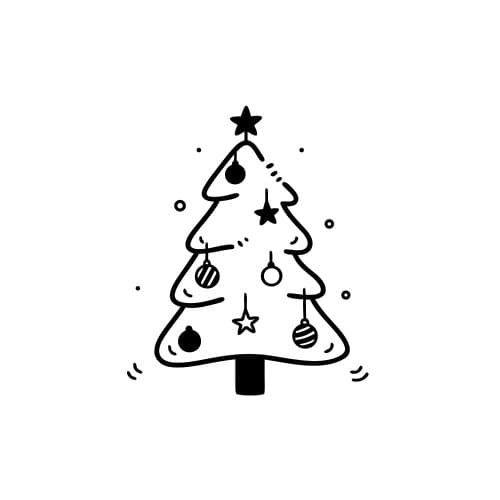 Christmas tree with ornaments (1)