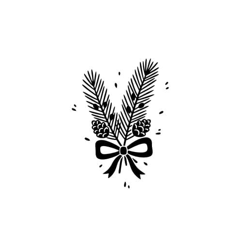 Pine branches with ribbon (1)