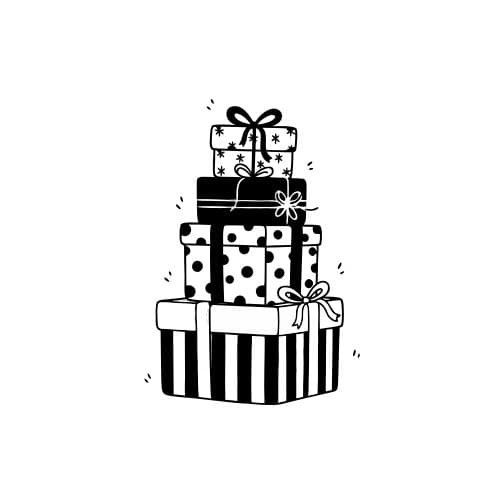 Wrapped gifts stack (1)
