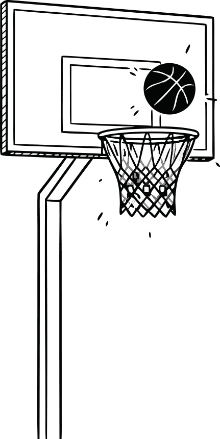 canasta de baloncesto - Free AI SVG Vector Illustration and PNG
