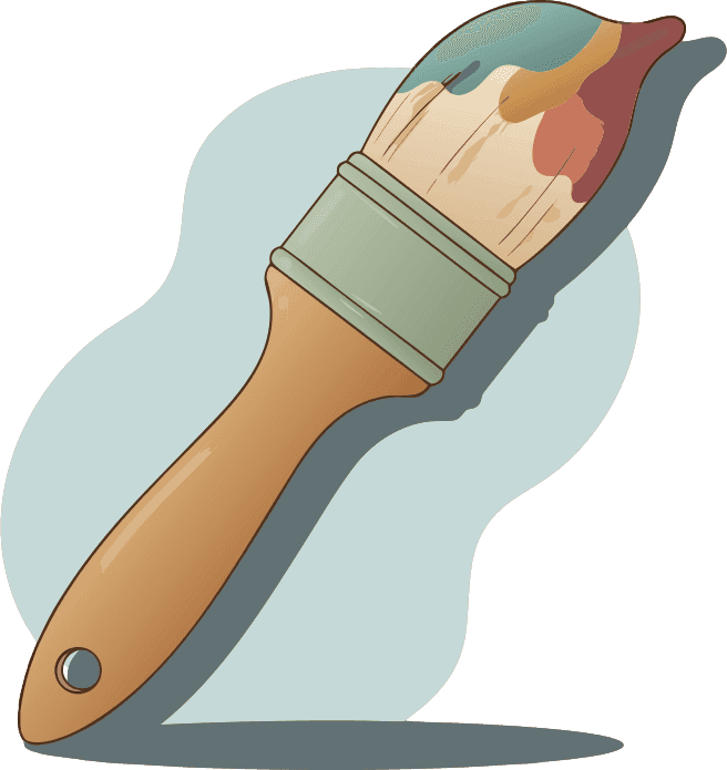 please create a paintin brush, no people involved - Free AI SVG Vector Illustration and PNG