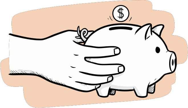 Piggy bank - Free AI SVG Vector Illustration and PNG