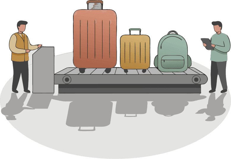 Checked luggage - Free AI SVG Vector Illustration and PNG