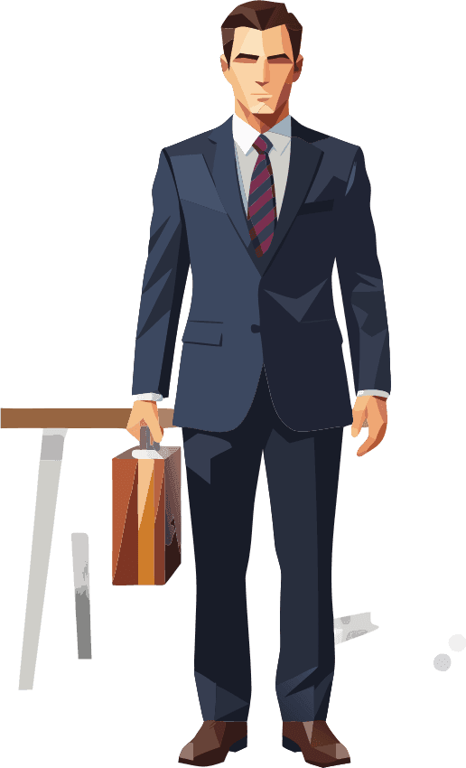 a man in the office - Free AI SVG Vector Illustration and PNG
