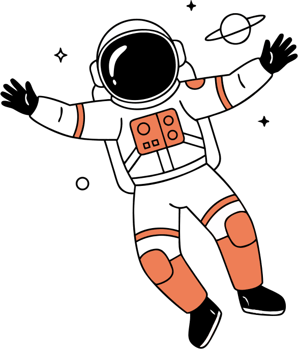 Make an astronaut with BLACK FACE helmet - Free AI SVG Vector Illustration and PNG