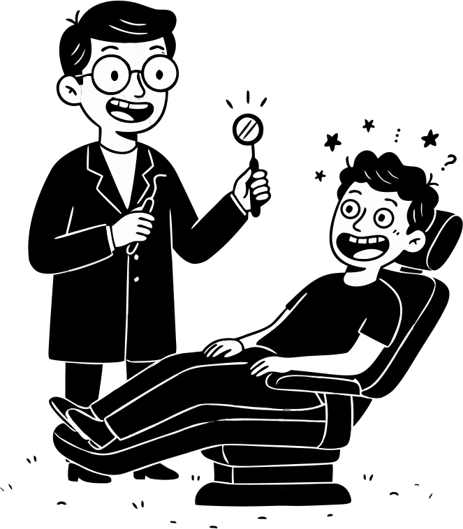 funny dentist doctor  - Free AI SVG Vector Illustration and PNG