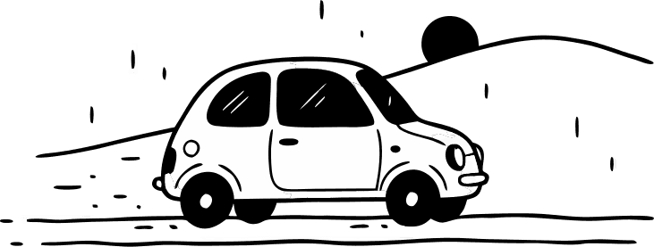 car in the road - Free AI SVG Vector Illustration and PNG