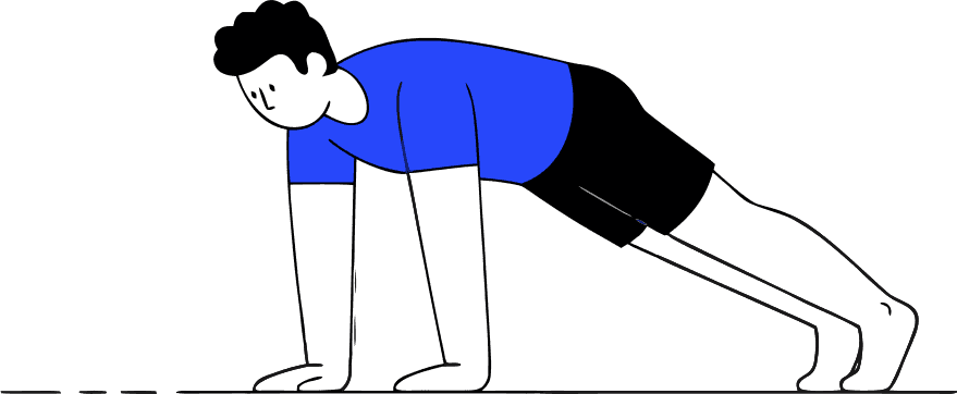 a man executing a burpee - Free AI SVG Vector Illustration and PNG