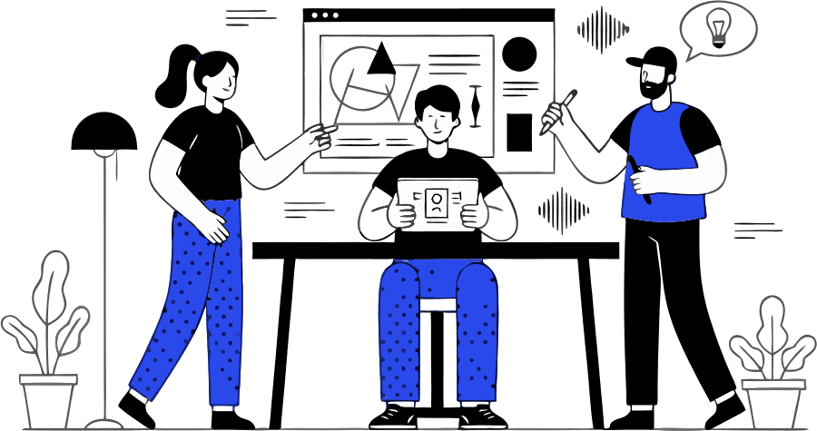 collab studio - Free AI SVG Vector Illustration and PNG