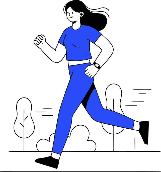 make a woman jogging - Free AI SVG Vector Illustration and PNG