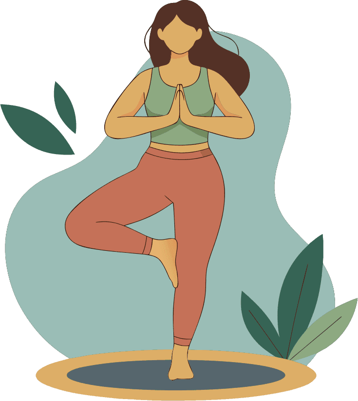 A woman doing a yoga pose. - Free AI SVG Vector Illustration and PNG