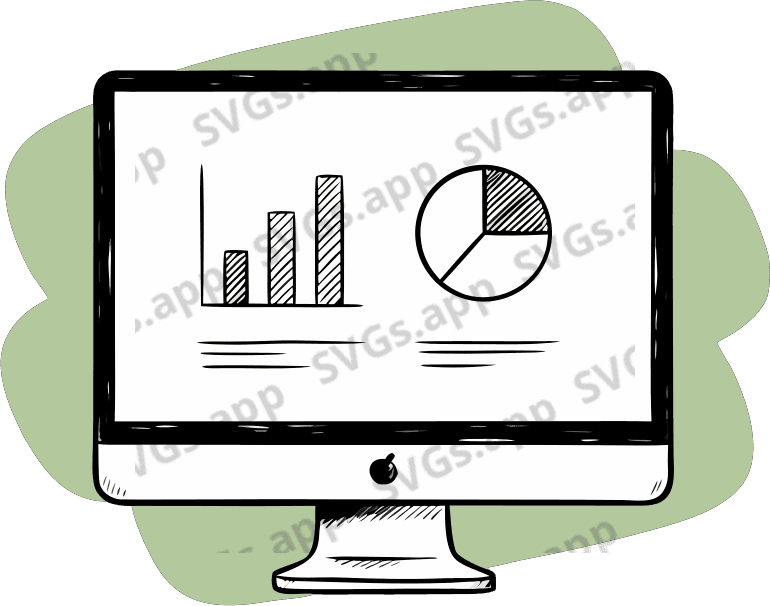 Financial dashboard vector. - Free AI SVG Vector Illustration