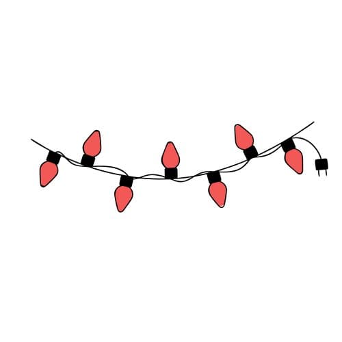 Christmas lights string