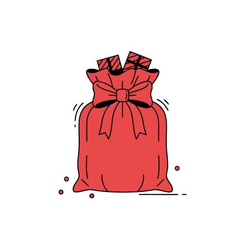 Christmas present bag