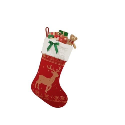 Christmas stocking hanging
