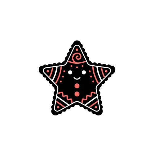 Gingerbread cookie star