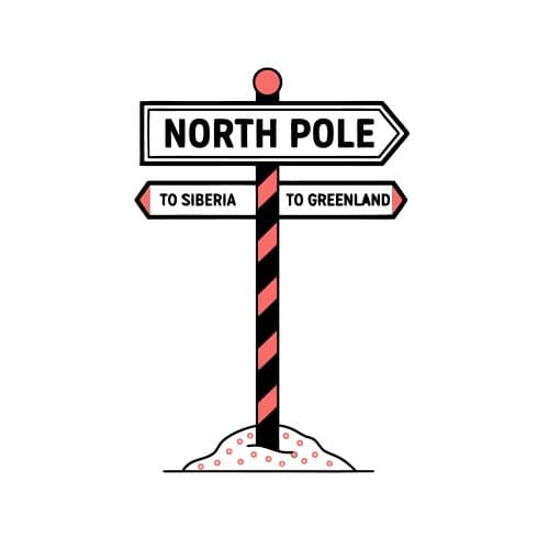 North pole sign