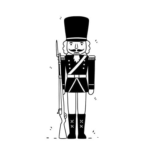 Nutcracker soldier standing gu