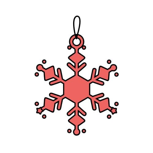 Snowflake ornament